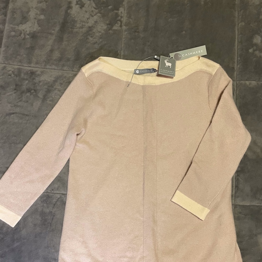Was $270!!! In Cashmere Sweater Pullover XS khaki combo